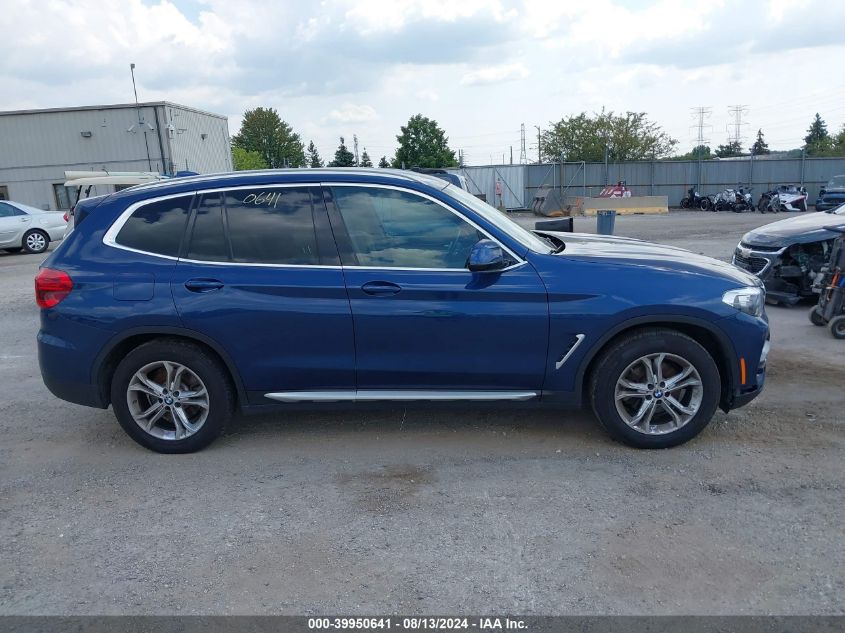 2019 BMW X3 xDrive30I VIN: 5UXTR9C54KLP84570 Lot: 39950641