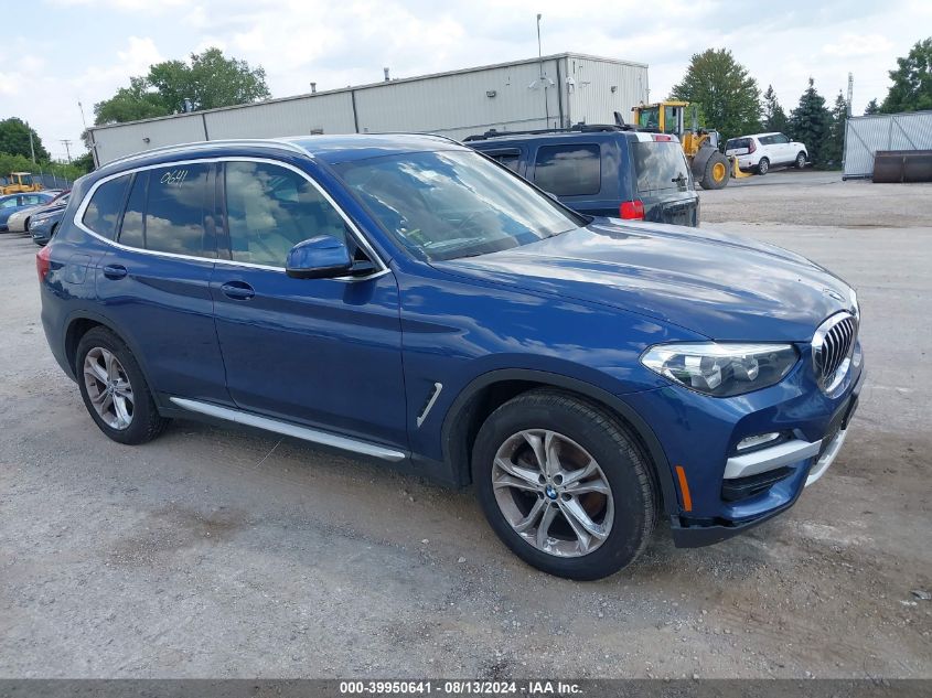 2019 BMW X3 XDRIVE30I - 5UXTR9C54KLP84570