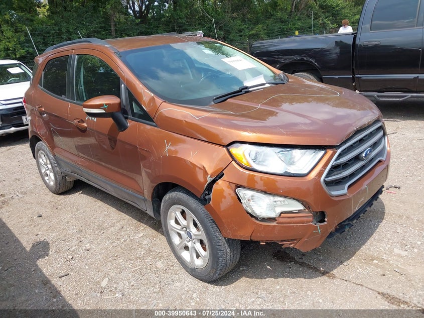 VIN MAJ3P1TEXJC205823 2018 FORD ECOSPORT SE