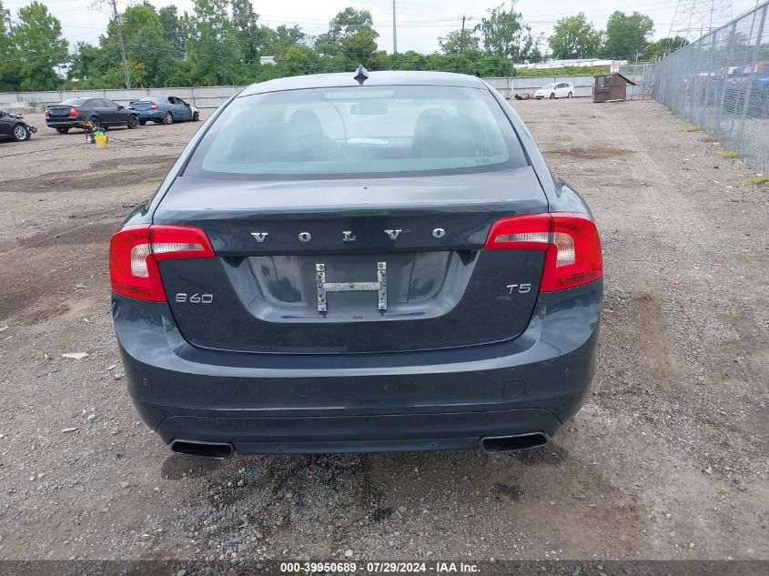 2015 Volvo S60 T5 VIN: YV140MFJ9F1357988 Lot: 39950689