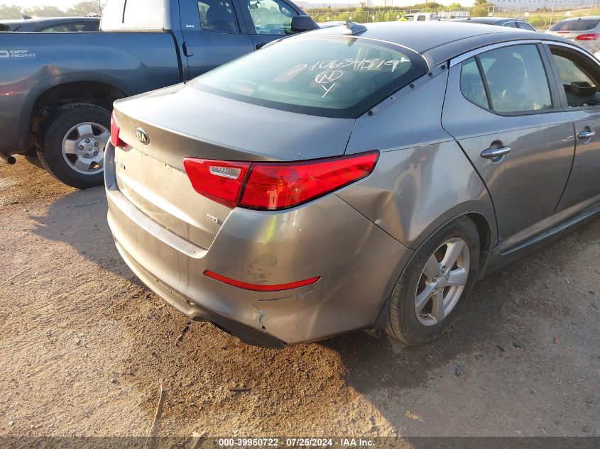 2015 Kia Optima Lx VIN: 5XXGM4A7XFG499094 Lot: 39950722