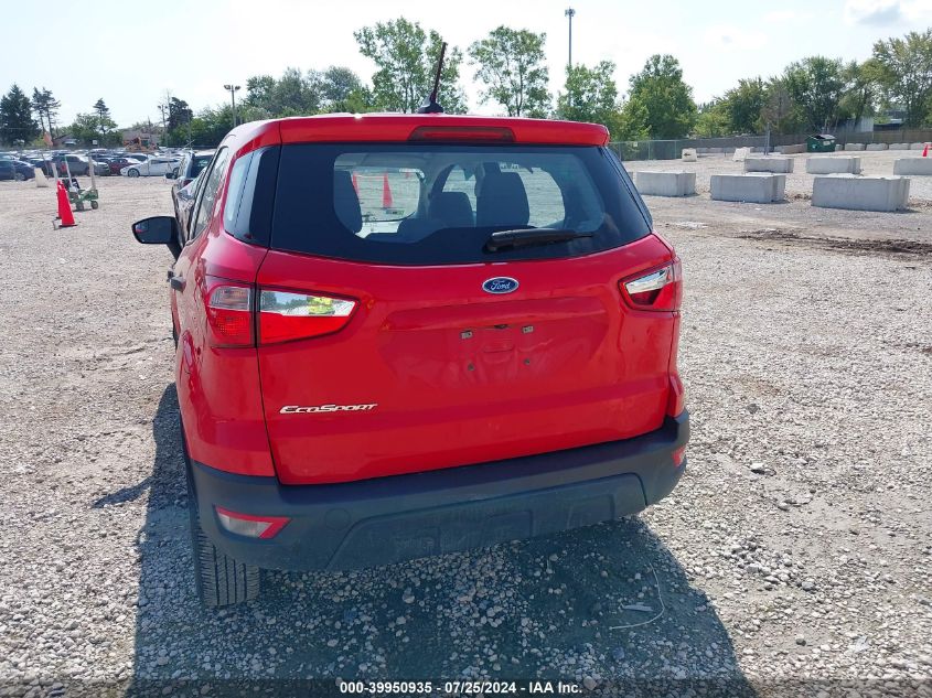 2021 Ford Ecosport S VIN: MAJ3S2FEXMC398849 Lot: 39950935