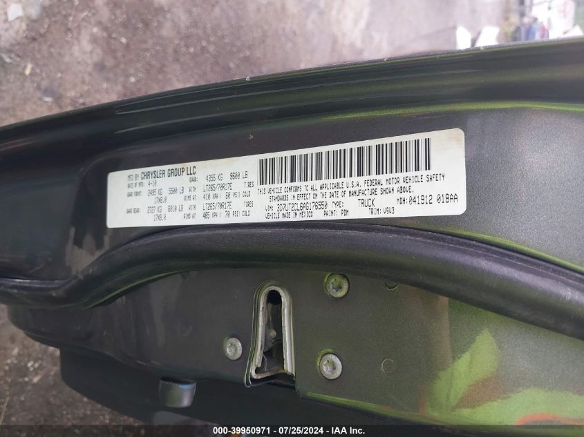 2010 Dodge Ram 2500 Laramie/Slt/St VIN: 3D7UT2CL6AG176550 Lot: 39950971