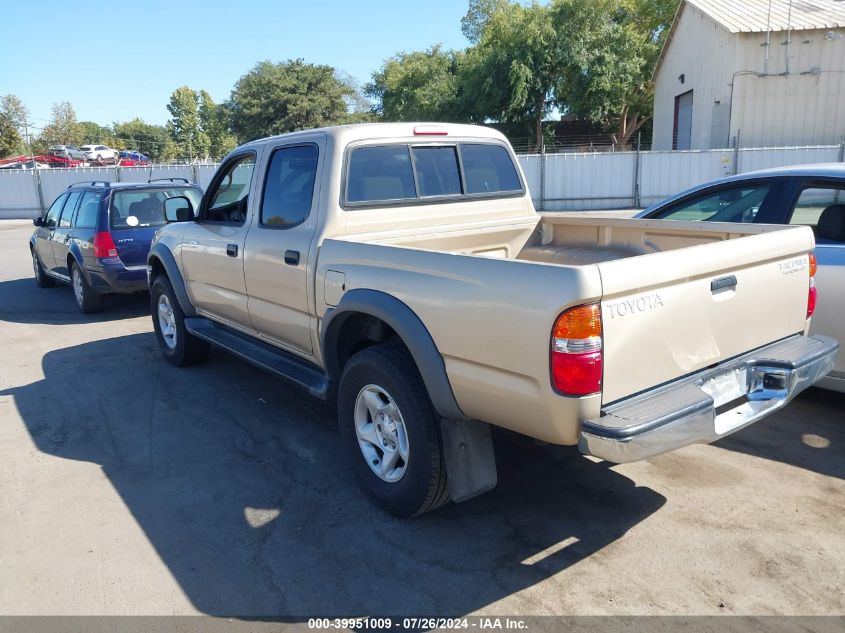 2003 Toyota Tacoma Prerunner V6 VIN: 5TEGN92N23Z151181 Lot: 39951009