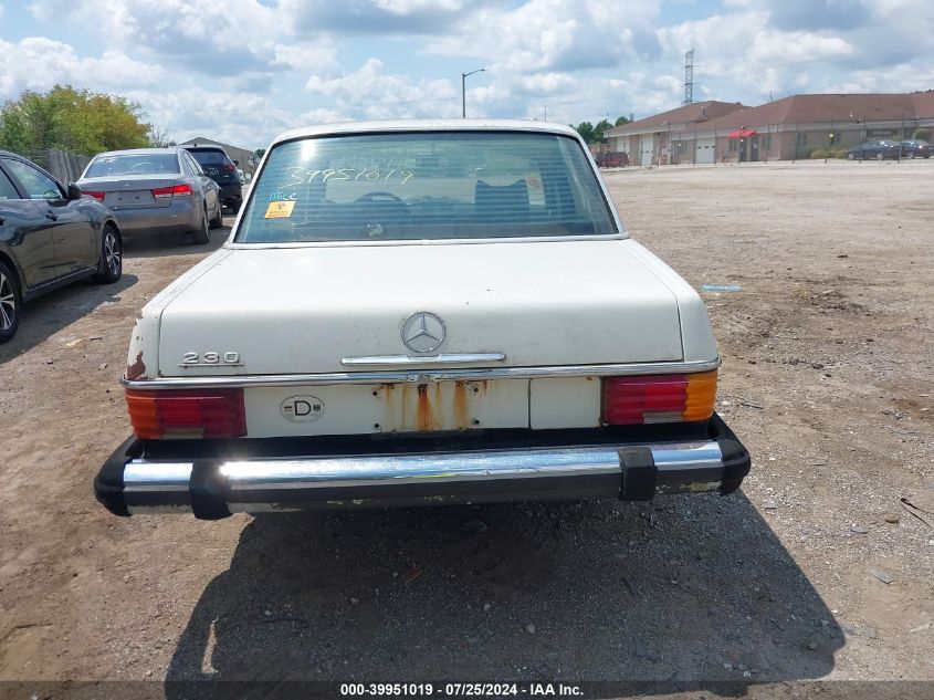 1974 Mercedes-Benz C-Class VIN: 11501712017761 Lot: 39951019