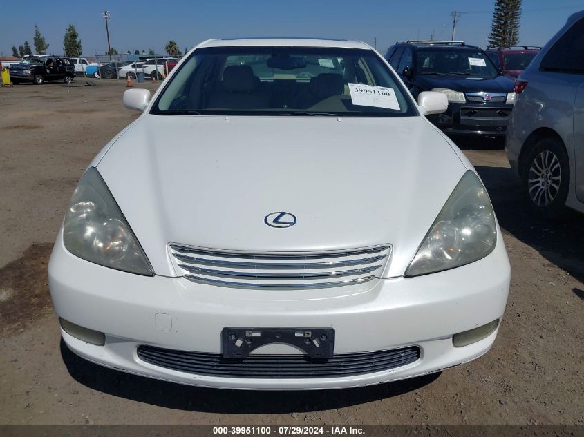 2004 Lexus Es 330 VIN: JTHBA30G545042563 Lot: 39951100