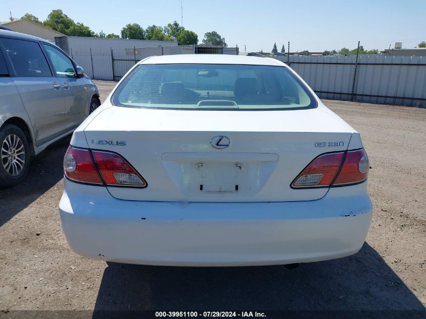 2004 Lexus Es 330 VIN: JTHBA30G545042563 Lot: 39951100