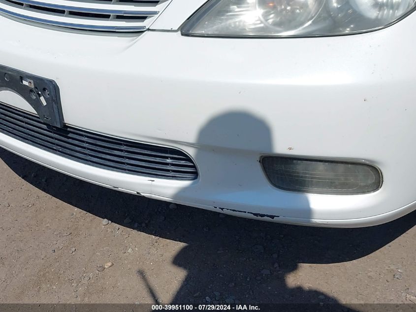 2004 Lexus Es 330 VIN: JTHBA30G545042563 Lot: 39951100