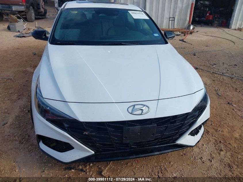 VIN KMHLR4AF8NU316464 2022 HYUNDAI ELANTRA N LINE