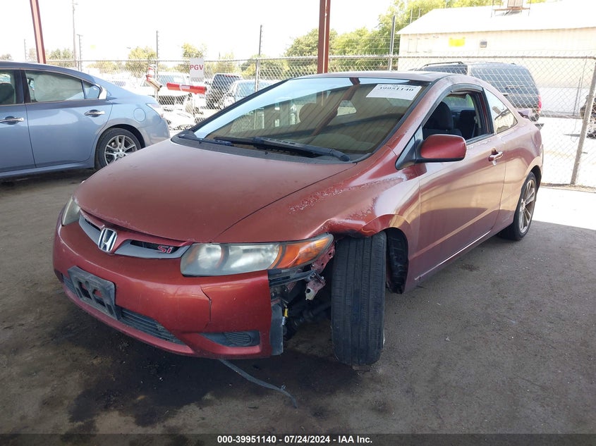 2007 Honda Civic Si VIN: 2HGFG21567H703704 Lot: 39951140