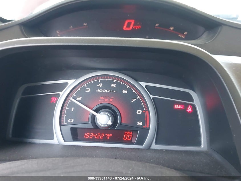 2007 Honda Civic Si VIN: 2HGFG21567H703704 Lot: 39951140
