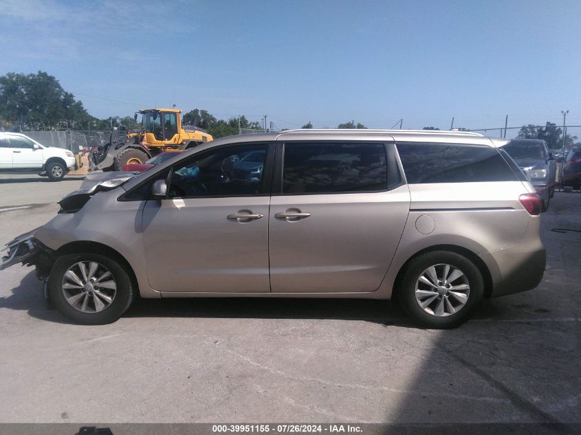 2016 Kia Sedona Lx VIN: KNDMB5C15G6178345 Lot: 39951155