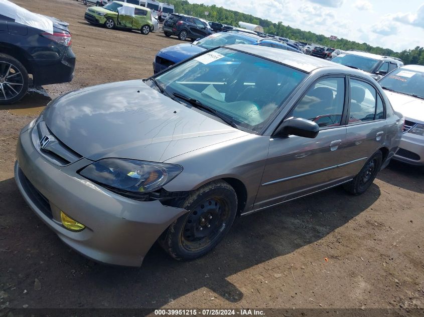 2HGES15595H560159 | 2005 HONDA CIVIC