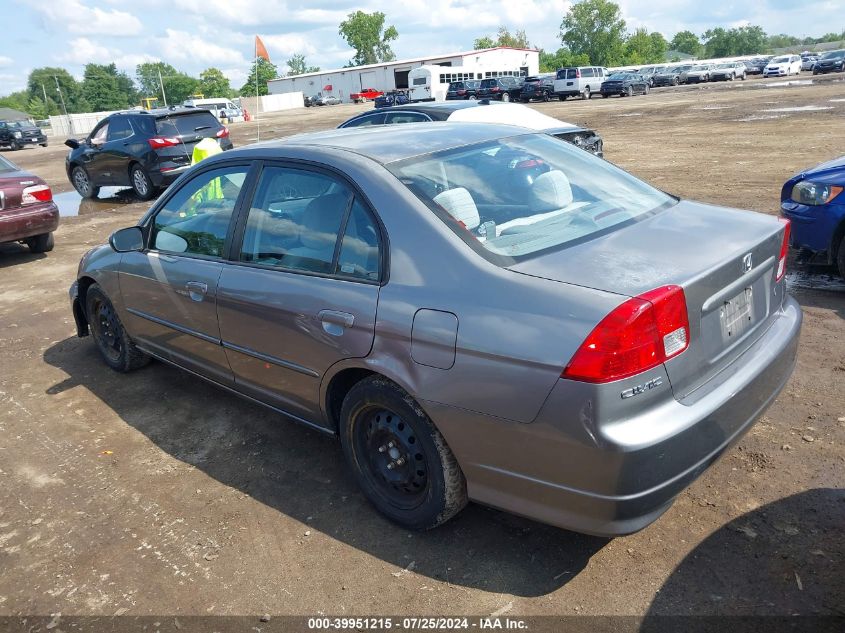 2HGES15595H560159 | 2005 HONDA CIVIC