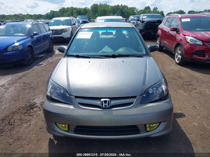 2HGES15595H560159 | 2005 HONDA CIVIC