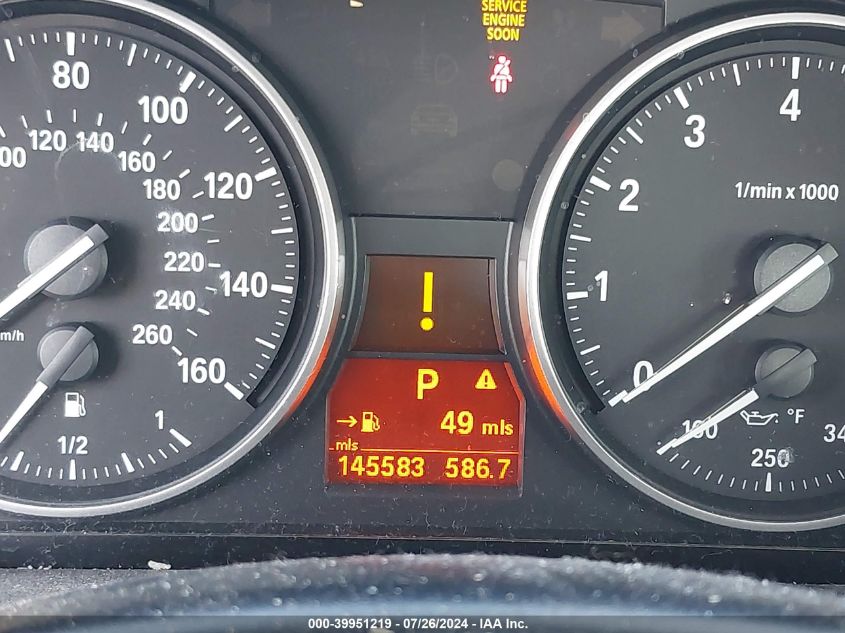 2009 BMW 328I I Sulev VIN: WBAWR33569P343583 Lot: 39951219