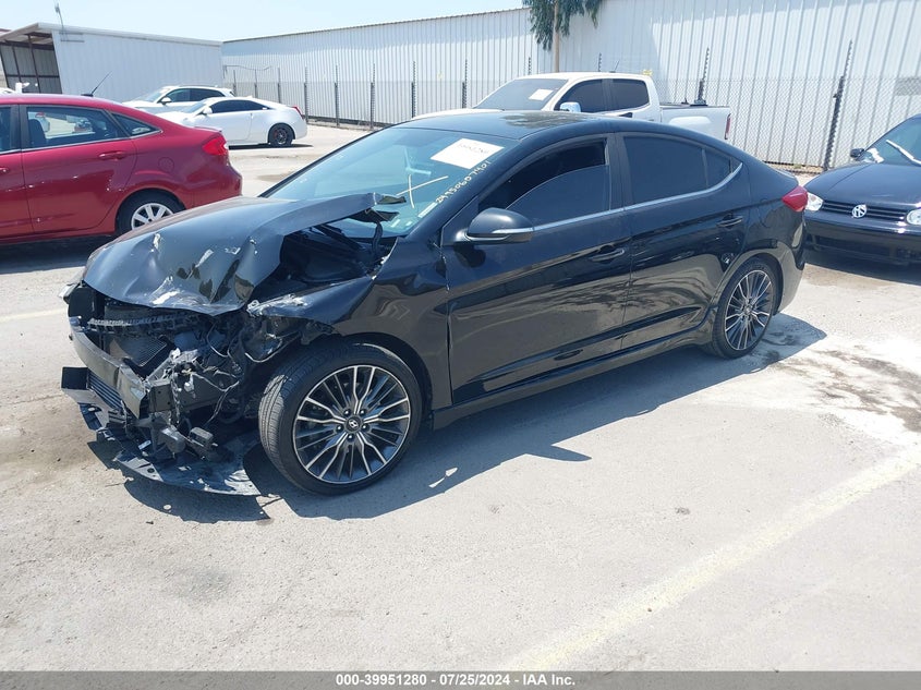 VIN KMHD04LB7JU454337 2018 HYUNDAI ELANTRA SPORT