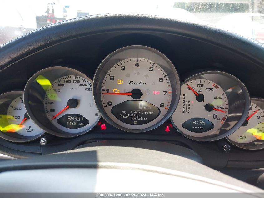 2007 Porsche 911 Turbo VIN: WP0AD29947S784431 Lot: 39951286