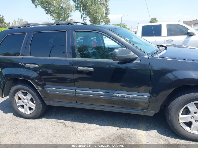 2005 Jeep Grand Cherokee Laredo VIN: 1J4HS48N85C524162 Lot: 39951331
