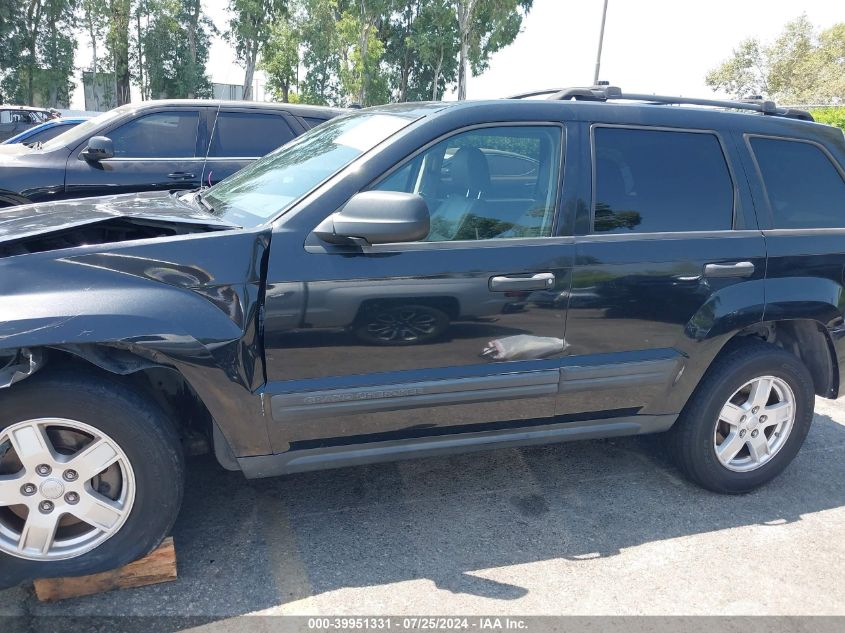 2005 Jeep Grand Cherokee Laredo VIN: 1J4HS48N85C524162 Lot: 39951331