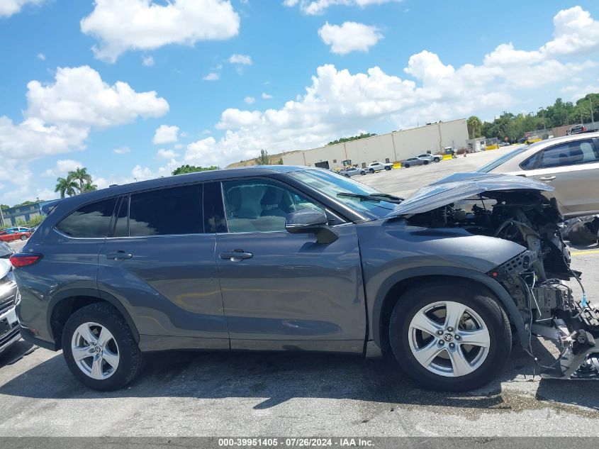 2021 Toyota Highlander L VIN: 5TDCZRAH9MS535472 Lot: 39951405