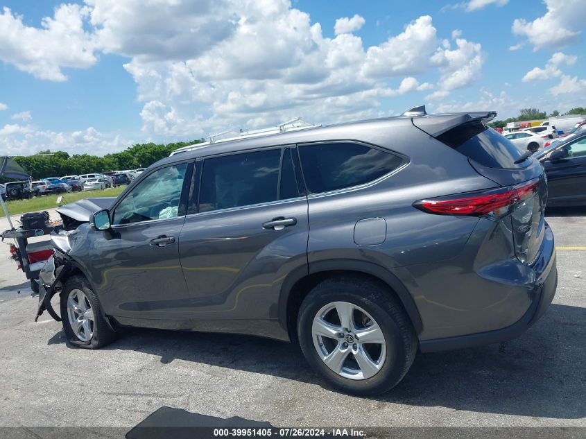 2021 Toyota Highlander L VIN: 5TDCZRAH9MS535472 Lot: 39951405