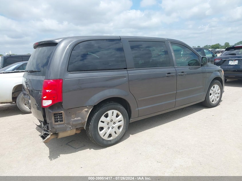 2015 DODGE GRAND CARAVAN SE - 2C4RDGBGXFR508487