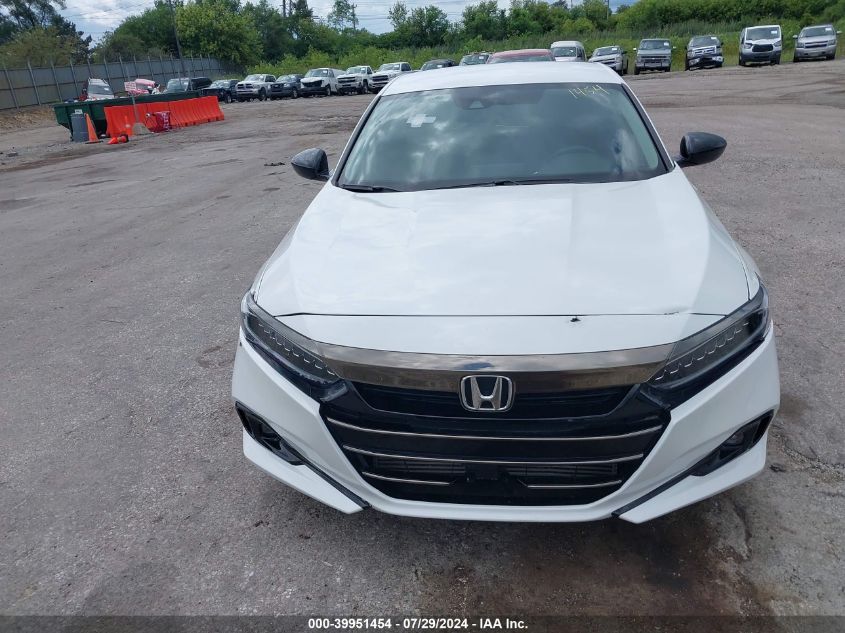 2022 Honda Accord Sport Special Edition VIN: 1HGCV1F47NA041145 Lot: 39951454