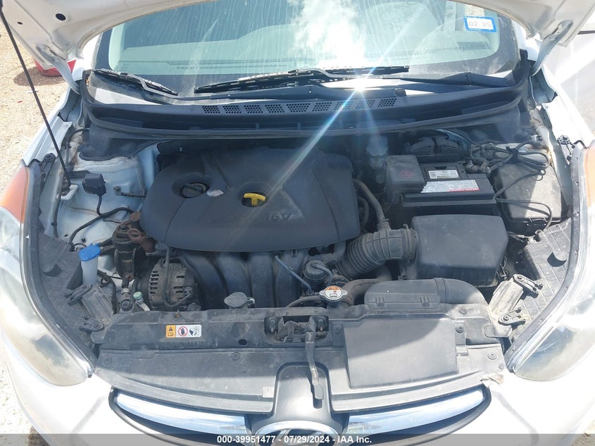 2013 Hyundai Elantra Gls VIN: 5NPDH4AE5DH316322 Lot: 39951477