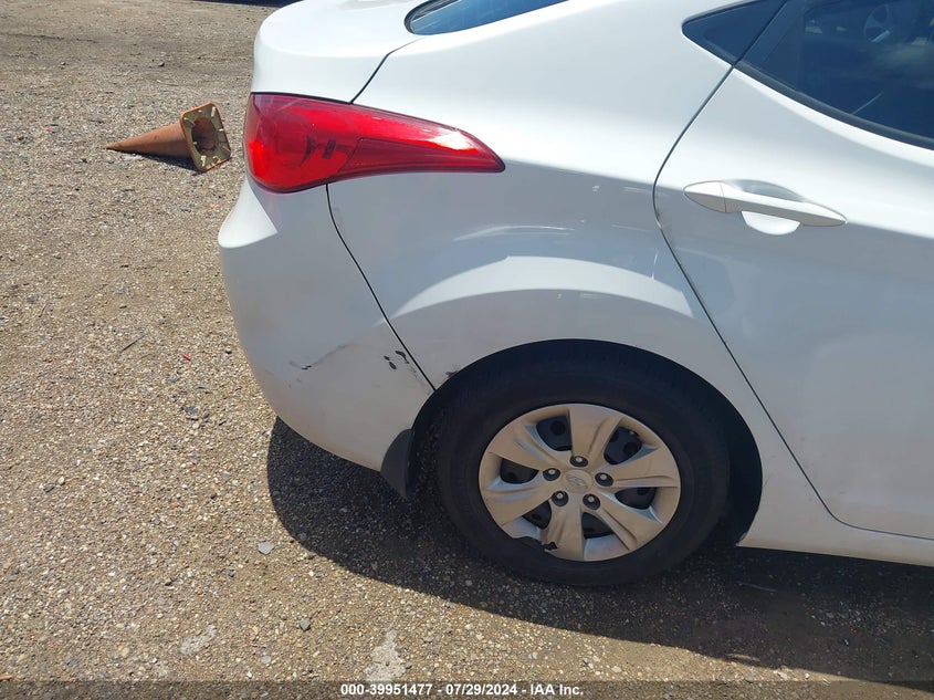 2013 Hyundai Elantra Gls VIN: 5NPDH4AE5DH316322 Lot: 39951477