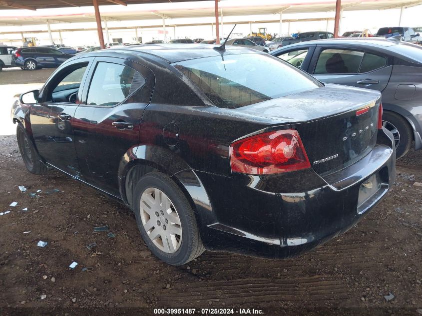 1C3CDZAB4CN311089 2012 Dodge Avenger Se