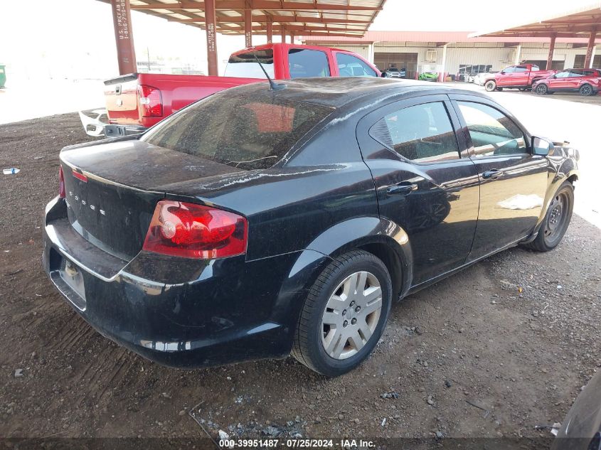 1C3CDZAB4CN311089 2012 Dodge Avenger Se