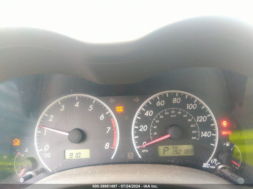 2009 Toyota Corolla Le VIN: 1NXBU40EX9Z008334 Lot: 39951497