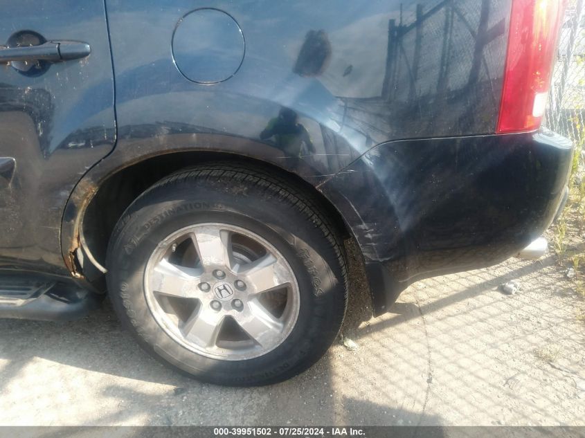 2011 Honda Pilot Ex-L VIN: 5FNYF4H58BB010563 Lot: 39951502