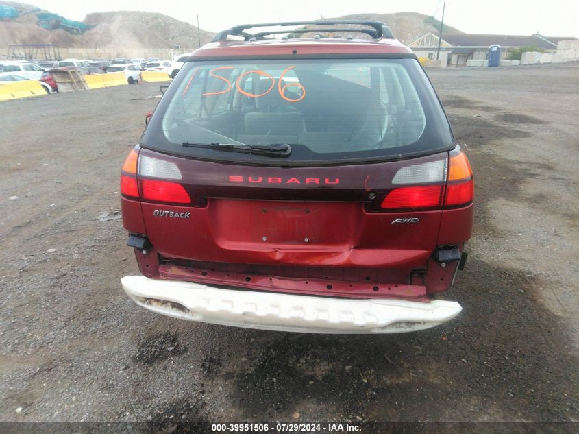 2004 Subaru Outback VIN: 4S3BH675247631481 Lot: 39951506