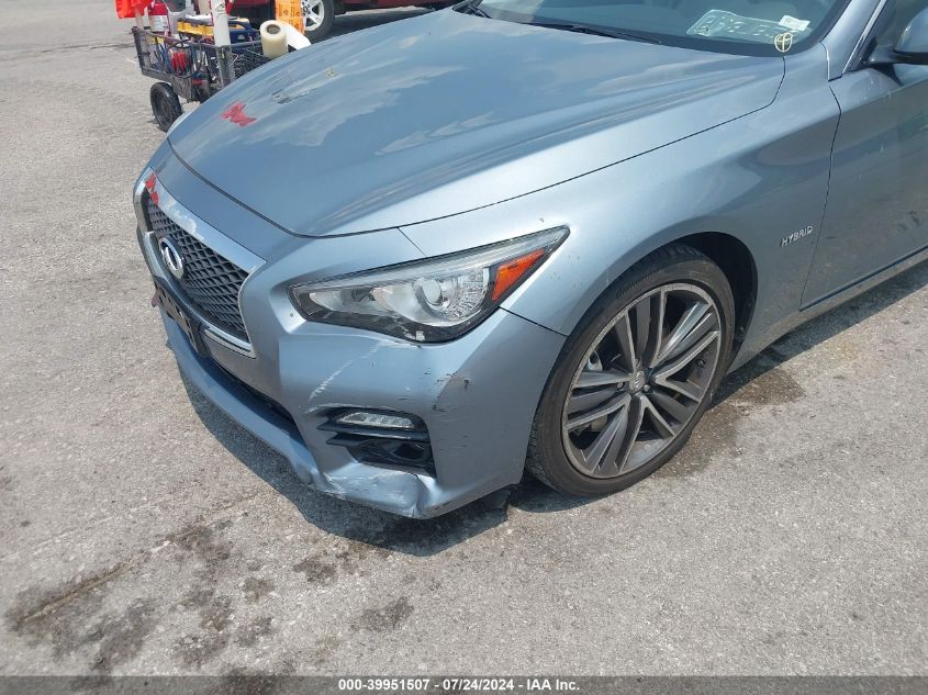 2014 Infiniti Q50 Hybrid Sport VIN: JN1AV7AR7EM700323 Lot: 39951507