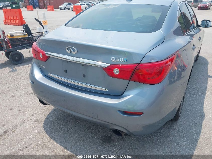 2014 Infiniti Q50 Hybrid Sport VIN: JN1AV7AR7EM700323 Lot: 39951507