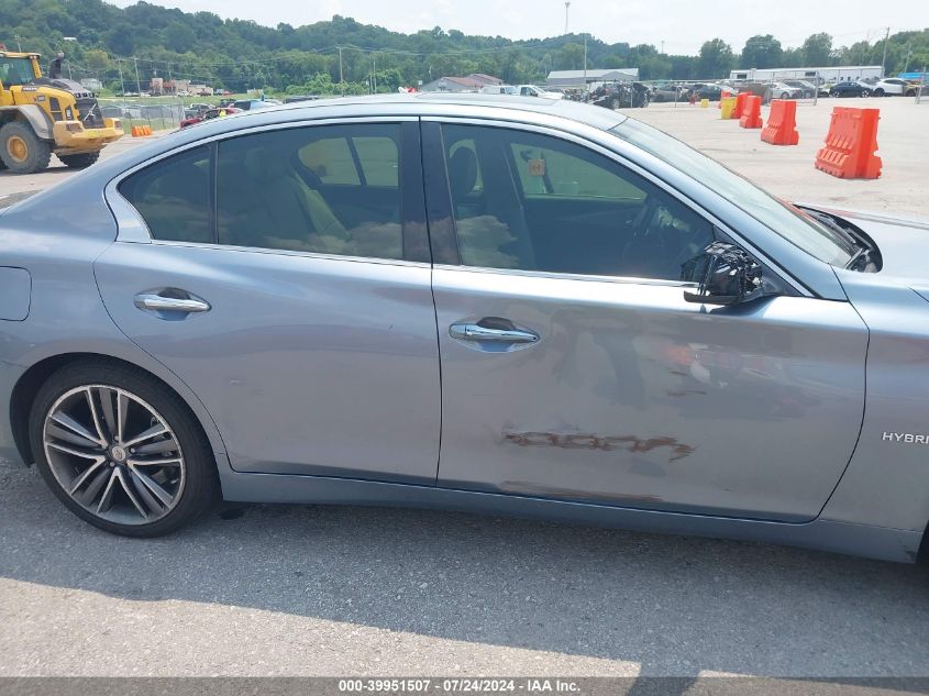 2014 Infiniti Q50 Hybrid Sport VIN: JN1AV7AR7EM700323 Lot: 39951507