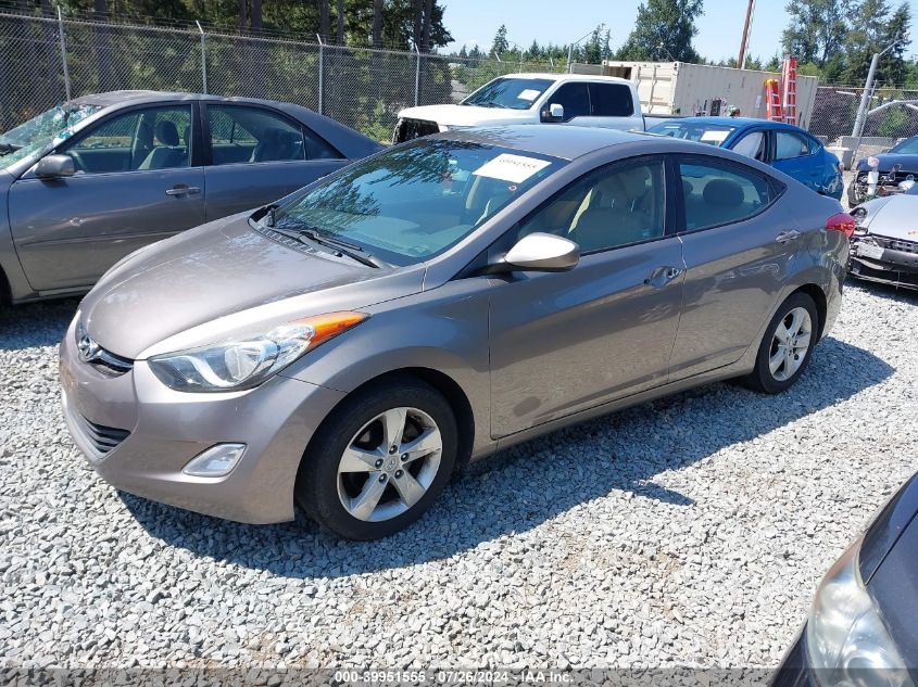 2012 Hyundai Elantra Gls VIN: 5NPDH4AE4CH113193 Lot: 39951555