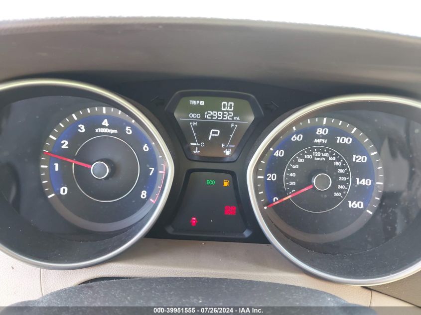 2012 Hyundai Elantra Gls VIN: 5NPDH4AE4CH113193 Lot: 39951555