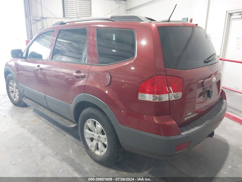 2009 Kia Borrego Lx/Ex VIN: KNDJJ741995014427 Lot: 39951609