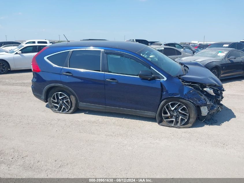 2016 Honda Cr-V Se VIN: 5J6RM4H49GL027064 Lot: 40502177