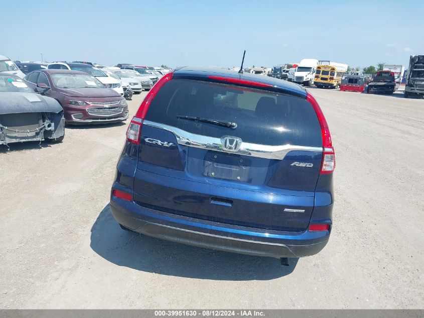 5J6RM4H49GL027064 2016 Honda Cr-V Se