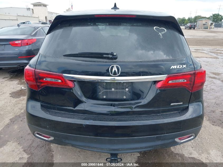 2015 Acura Mdx Technology Pkg W/Entertainment Pkg VIN: 5FRYD4H60FB002704 Lot: 39951646