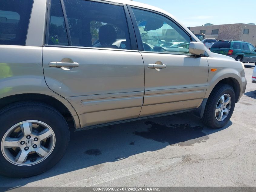 2007 Honda Pilot Ex-L VIN: 5FNYF18687B009928 Lot: 39951652