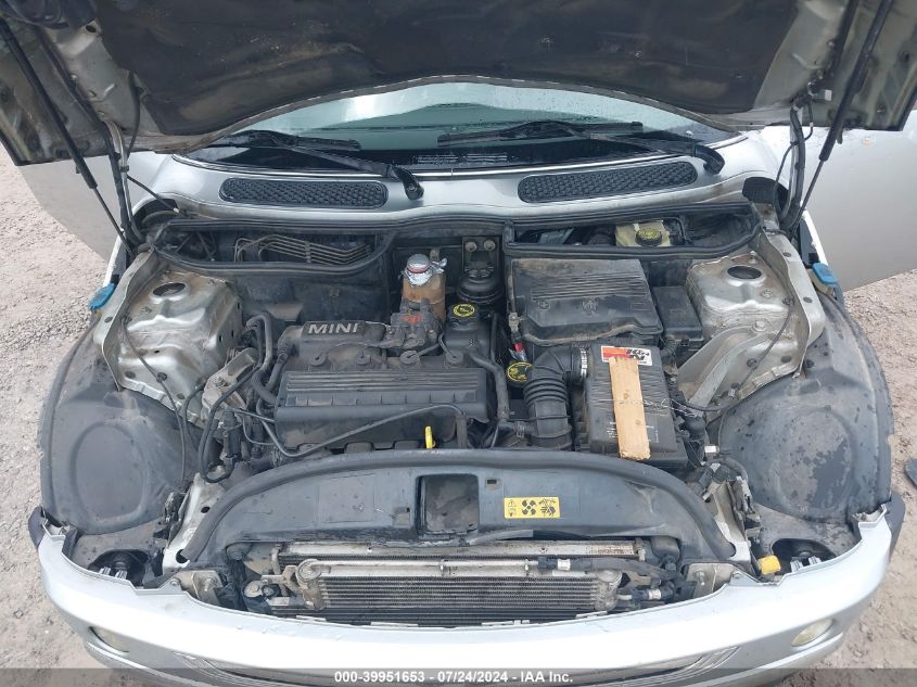2005 Mini Cooper VIN: WMWRC33495TJ67555 Lot: 39951653