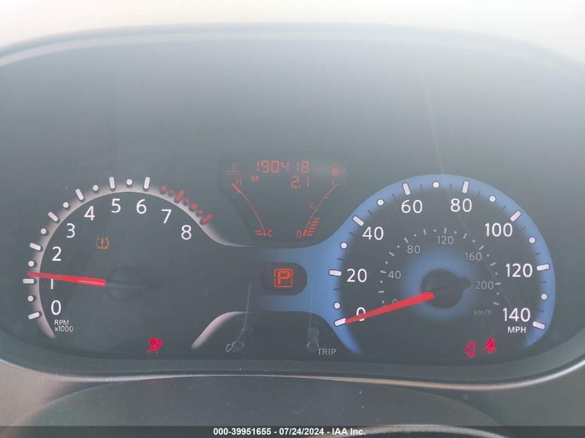 2010 Nissan Cube 1.8S VIN: JN8AZ2KR7AT165579 Lot: 39951655