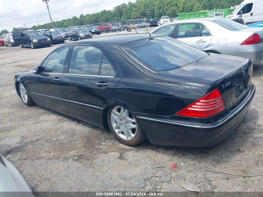 2003 Mercedes-Benz S 500 VIN: WDBNG75J13A365926 Lot: 39951662