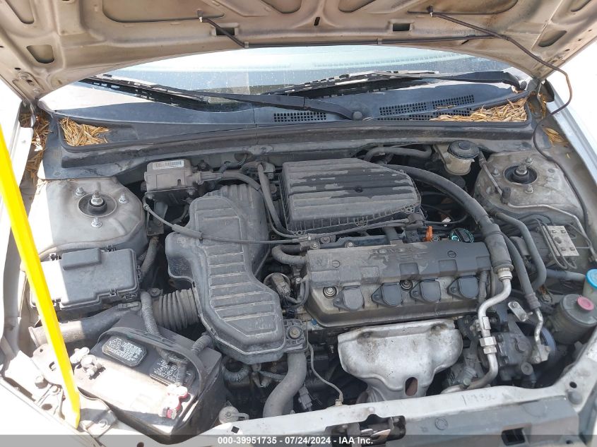 2003 Honda Civic Ex VIN: 1HGEM22073L075737 Lot: 39951735