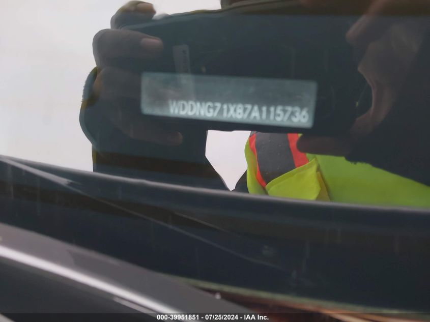 2007 Mercedes-Benz S 550 VIN: WDDNG71X87A115736 Lot: 39951851